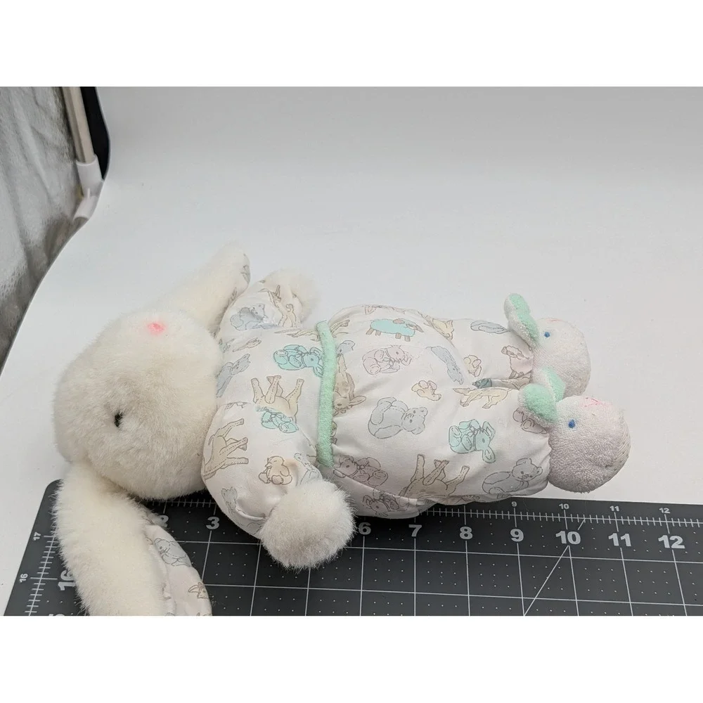 Carters‎ Prestige Rabbit Plush Bunny Terry Cloth Slippers 11 Inch Rattle Stuffed